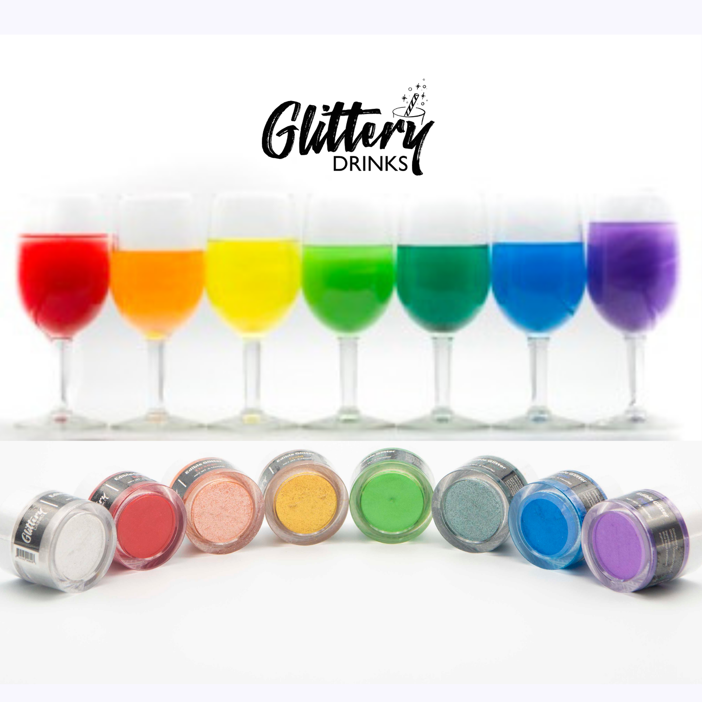 Edible Shimmer Powder for Drinks - Glitter - Various Colors: Light Pink