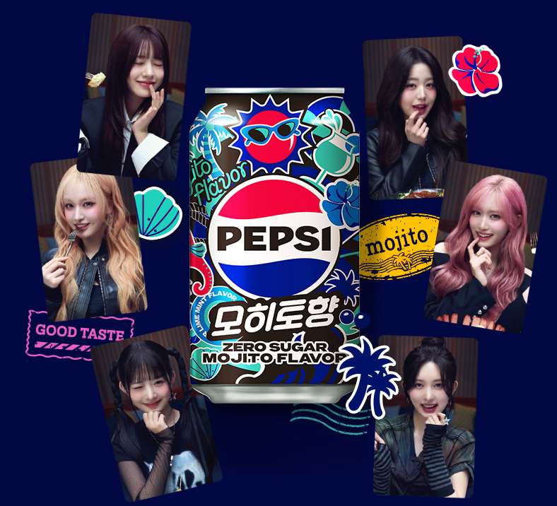 Pepsi Zero Sugar Mojito Flavor 355ml (Korea)