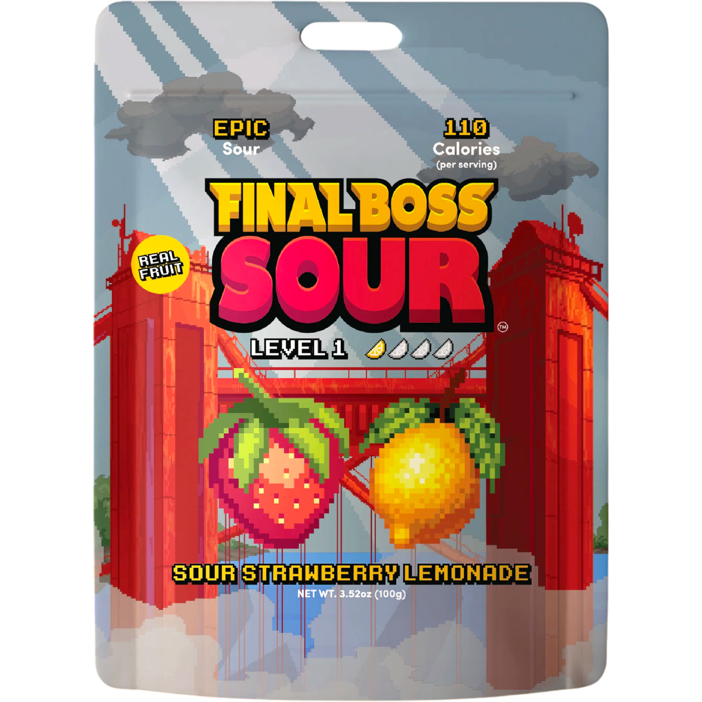 Final Boss Sour Level 1 Sour Strawberry Lemonade