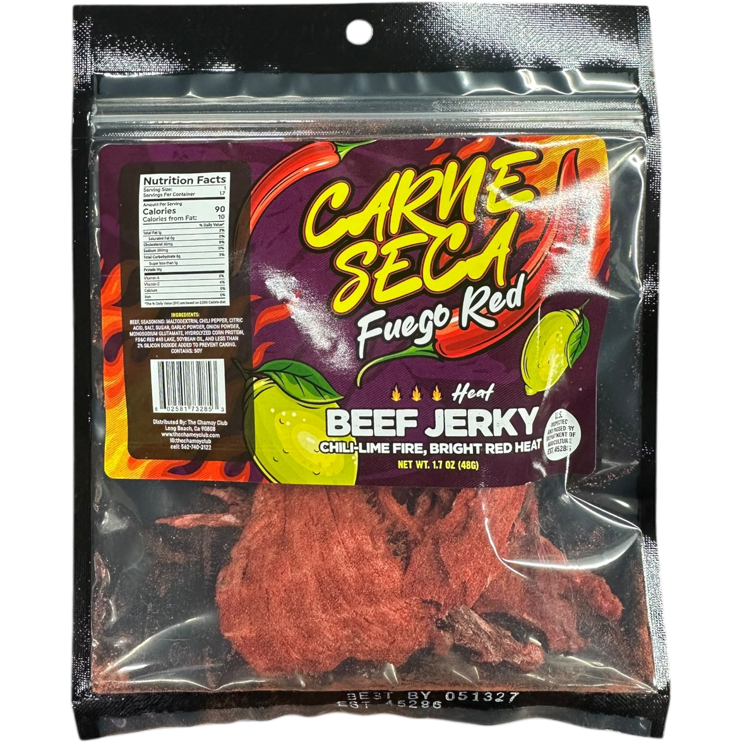 Carne Seca Fuego Red Beef Jerky 1.7 oz