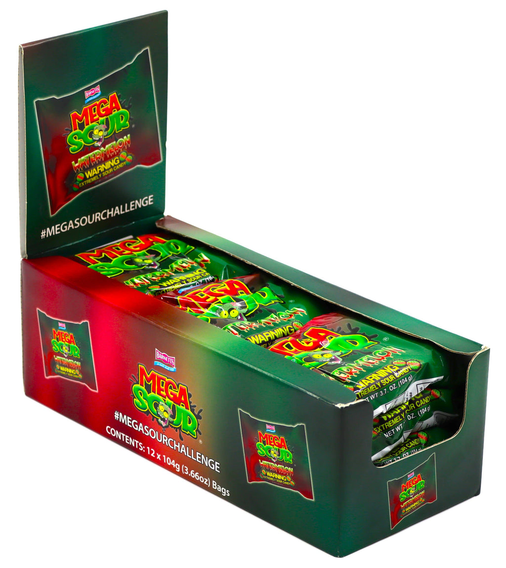 Limited Import - Barnetts Mega Sour Watermelon 3.7oz, 12ct