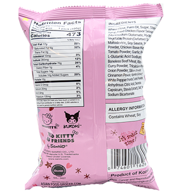 HELLO KITTY AND FRIENDS Wheat Cracker Fried Chicken Flavor Snack 100g
