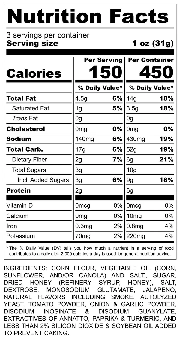 Yikes Honey Hot Rolled Corn Tortillas (4 oz)