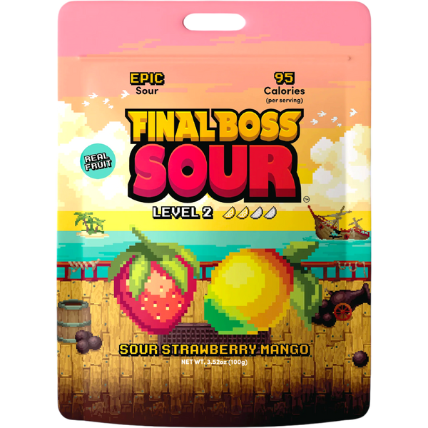 Final Boss Sour Level 2 Sour Strawberry Mango