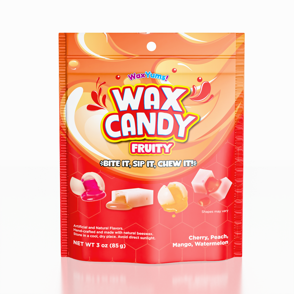 WaxYums! Chewy Gushing Fruity Wax Candy Bag 2.9oz