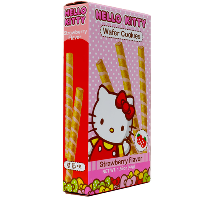 HELLO KITTY Wafer Cookies Strawberry Flavor 45g