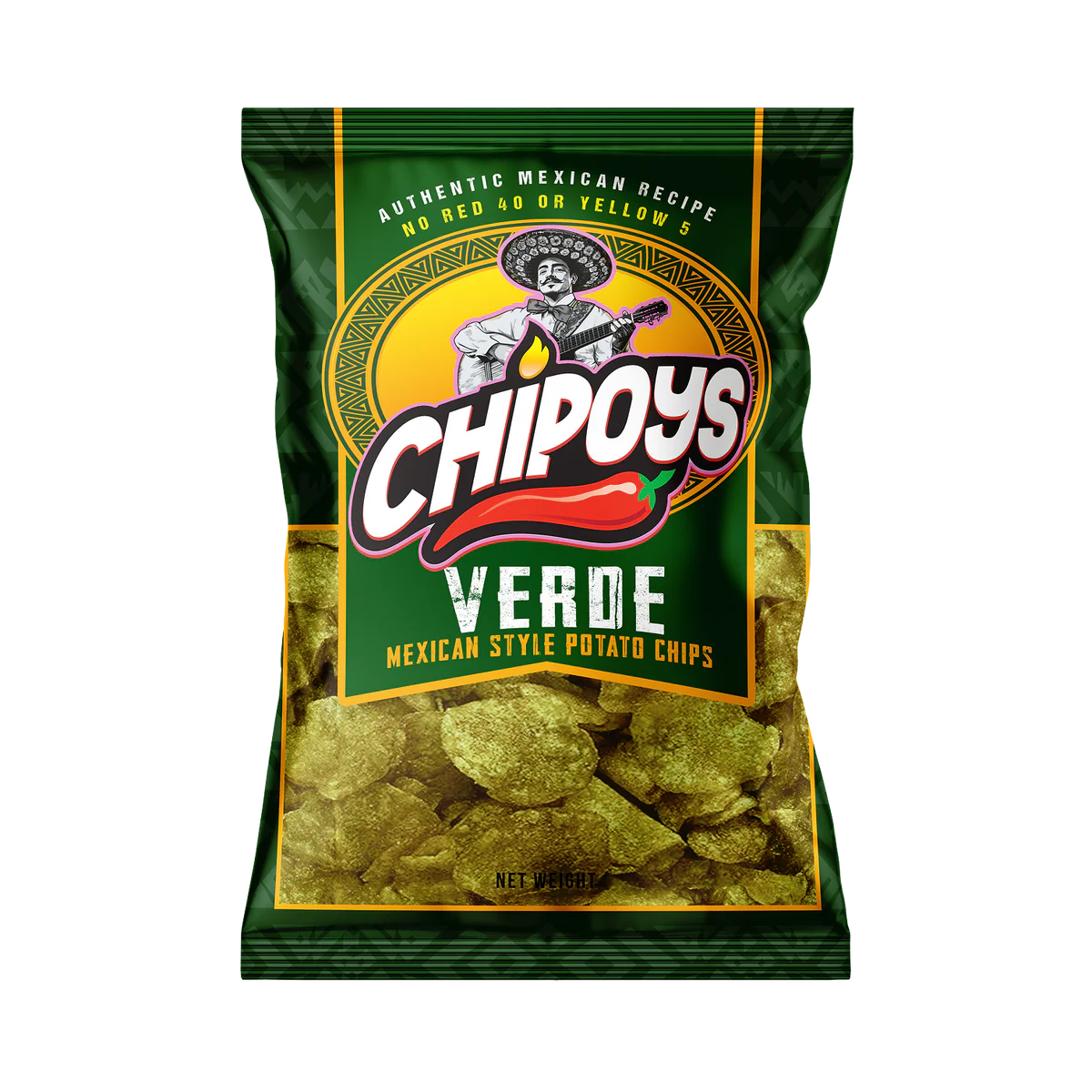 Chipoys Verde Mexican Style Potato Chips (2.5oz)