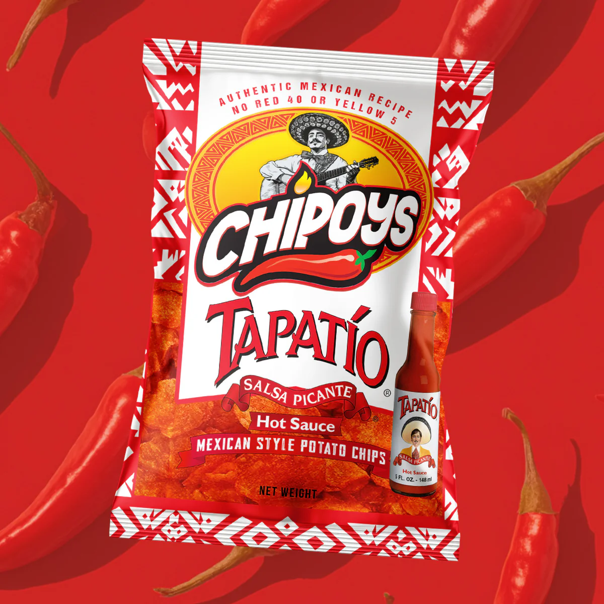Chipoys Tapatío Mexican Style Potato Chips (2.5oz)