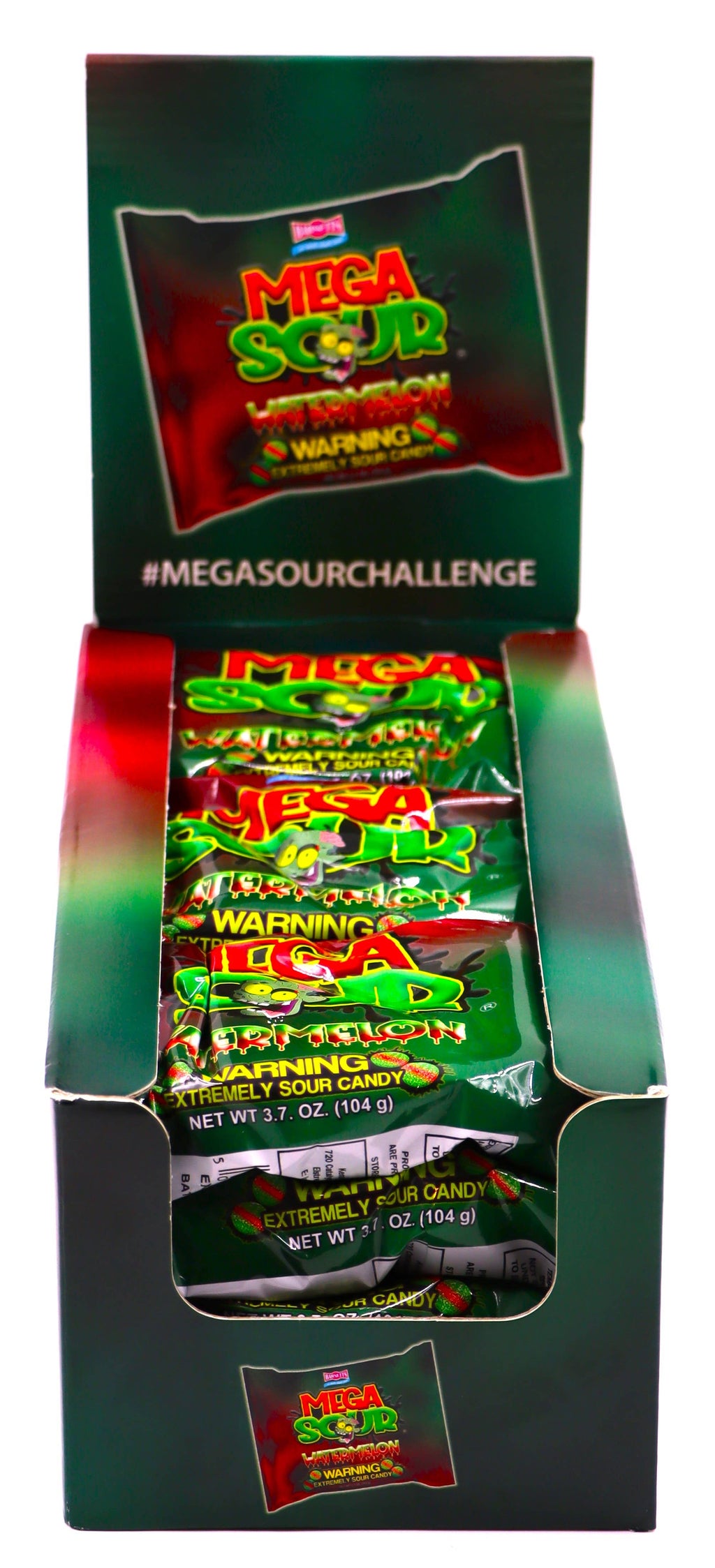 Limited Import - Barnetts Mega Sour Watermelon 3.7oz, 12ct
