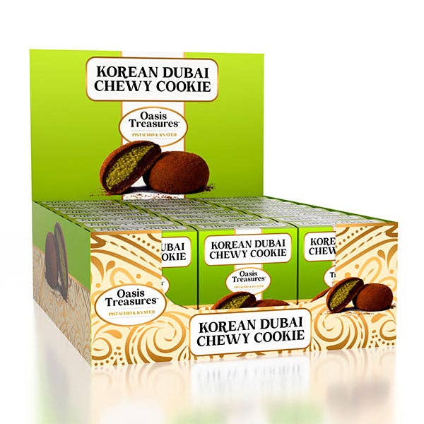 Dubai Chocolate Flavor Korean Chewy Cookie by Oasis Treasures (90g)