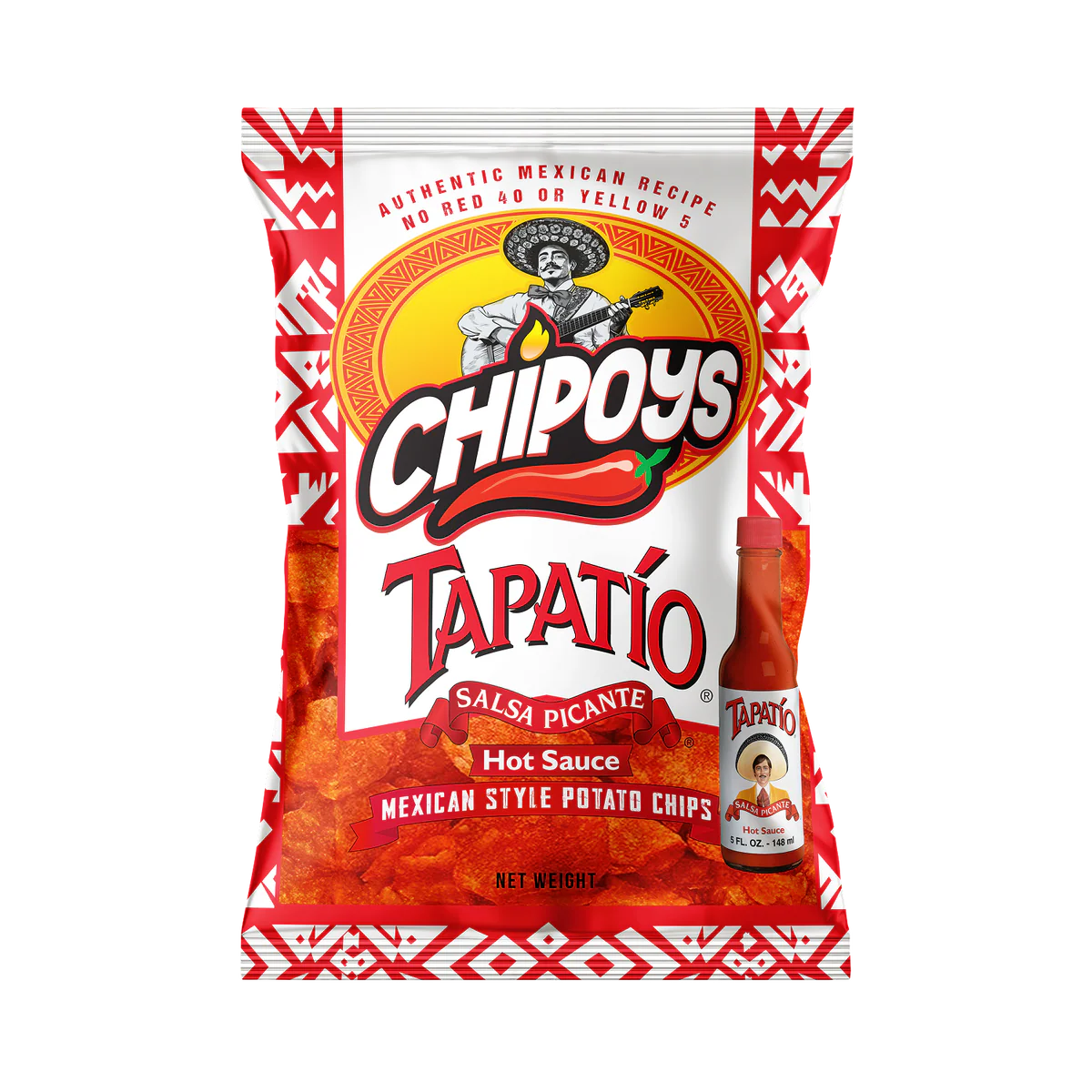 Chipoys Tapatío Mexican Style Potato Chips (2.5oz)