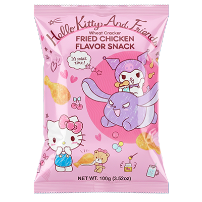 HELLO KITTY AND FRIENDS Wheat Cracker Fried Chicken Flavor Snack 100g