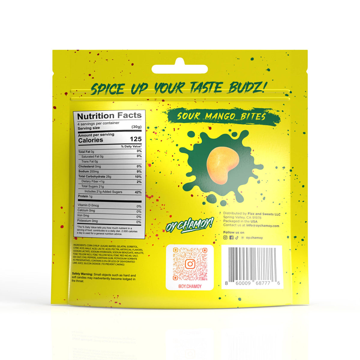 Oy Chamoy! Sour Mango Bites - 4oz.