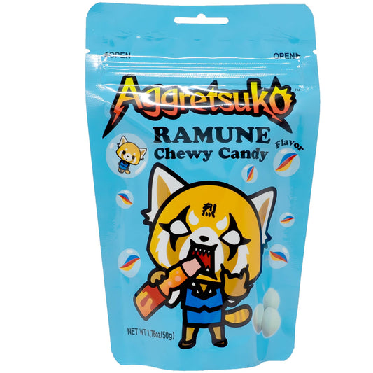 AGGRETSUKO Chewy Candy Ramune Flavor 50g