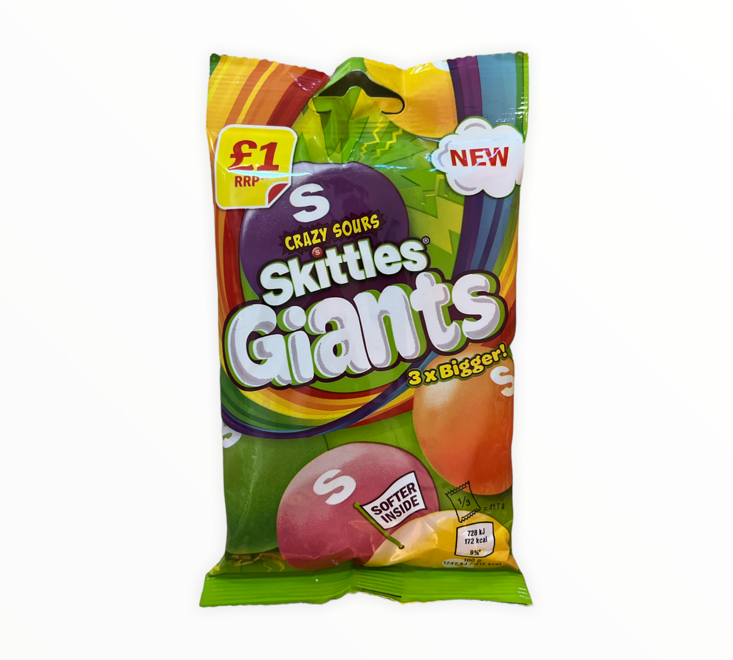 Skittles Giants Crazy Sours (UK)